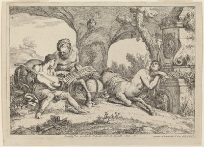 Chiron Teaching Music to Achilles, 1758 by Giovanni Benedetto Castiglione